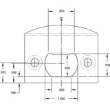 Defender Security E 2307 Door Strike Plate, 2-1/4 in L, 1-7/16 in W, Steel, Brass