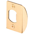 Defender Security E 2307 Door Strike Plate, 2-1/4 in L, 1-7/16 in W, Steel, Brass