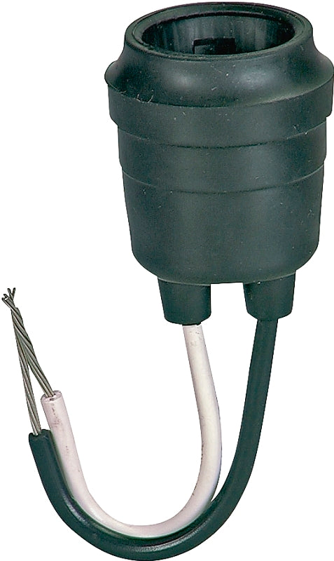 Eaton Wiring Devices BP145 Lamp Holder, 600 V, 660 W, Rubber Housing Material, Black