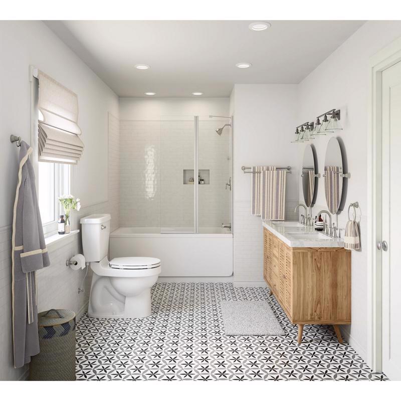 Moen Banbury Brushed Nickel Traditional Bathroom Faucet 8-16 in.