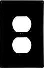 Eaton Wiring Devices PJ8BK Wallplate, 4.87 in L, 3.12 in W, Midway, 1-Gang, Polycarbonate, Black, High-Gloss