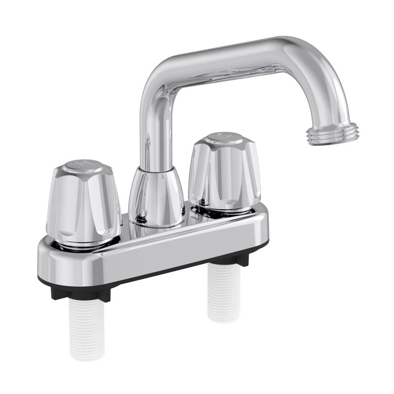 Home Plus Chrome Traditional Bathroom Faucet 4 in.