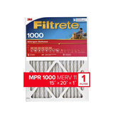 Filtrete 15 in. W X 20 in. H X 1 in. 1000 MPR Pleated Microparticle Air Filter 1 pk, Pack of 4