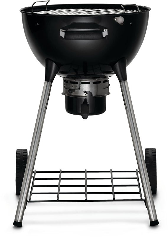 Napoleon Premium 18 NK18K-LEG-3 Charcoal Kettle Grill, 17.5 sq-in Primary Cooking Surface, Black