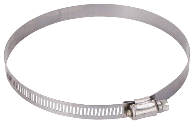 ProSource HCRSS80 Perforated Hose Clamp, Clamping Range: 4-5/8 to 5-1/2 in, 300 Stainless Steel, Stainless Steel, Pack of 10