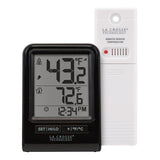 La Crosse 308-1409BNH-CBP Wireless Thermometer, Battery, Digital, 32 to 122 deg F, Digital Display, Black, Pack of 6