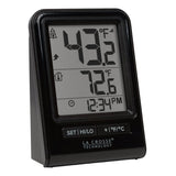 La Crosse 308-1409BNH-CBP Wireless Thermometer, Battery, Digital, 32 to 122 deg F, Digital Display, Black, Pack of 6
