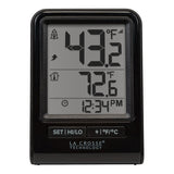 La Crosse 308-1409BNH-CBP Wireless Thermometer, Battery, Digital, 32 to 122 deg F, Digital Display, Black, Pack of 6