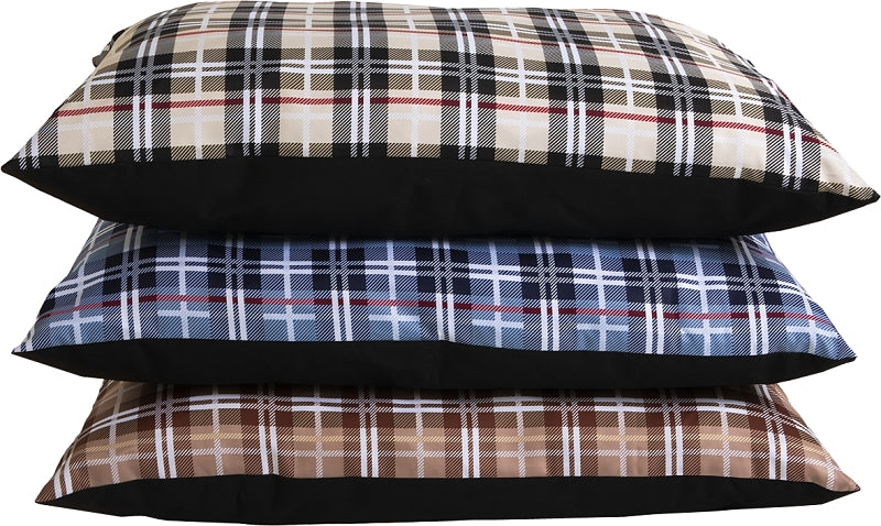 Aspenpet 27466 Pillow Bed, 30 in L, 40 in W, Cedar Wood/Polyester Fiber Fill, Assorted