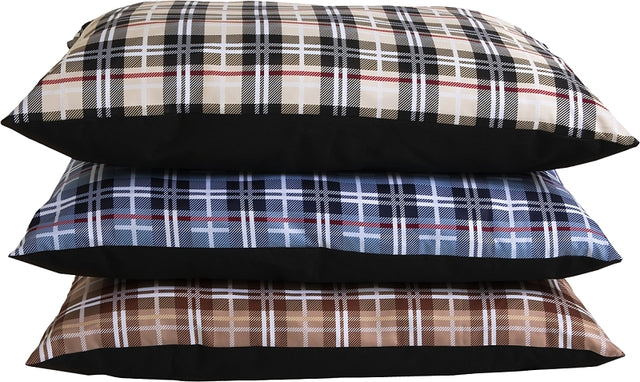 Aspenpet 27466 Pillow Bed, 30 in L, 40 in W, Cedar Wood/Polyester Fiber Fill, Assorted