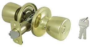 ProSource TS700BRA4V Entry Knob, Polished Brass Finish, K3, KW1 Keyway, 3 Grade, Pack of 3