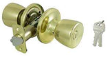 ProSource TS700BRA4V Entry Knob, Polished Brass Finish, K3, KW1 Keyway, 3 Grade, Pack of 3
