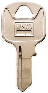 Hy-Ko 11010AB15 Key Blank, Brass, Nickel, For: Abus Cabinet, House Locks and Padlocks, AB15 Key Number, Pack of 10