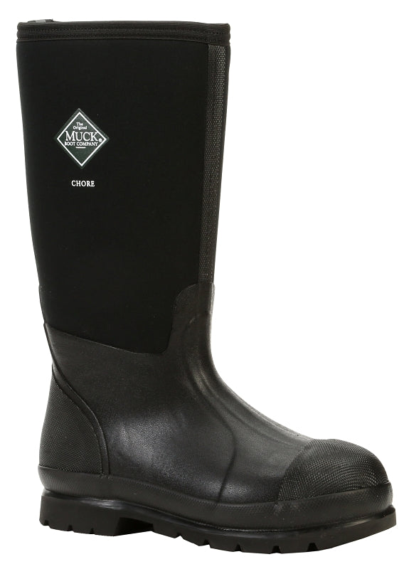 Muck CHORE Series CHH-000A-BL-080 Work Boots, 8, M W, Black, Rubber Upper