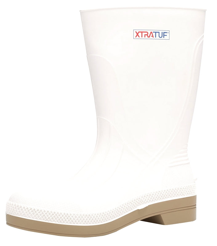 Xtratuf Deck Series 75136-M9 Shrimp Boots, 9, M W, White, PVC/Rubber Upper, Pull-On Closure