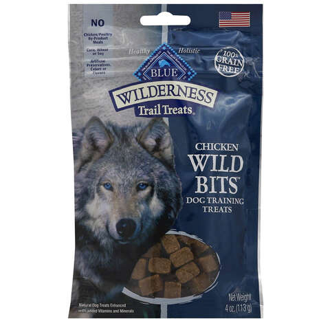 Blue Buffalo Blue Wilderness Chicken Grain Free Treats For Dog 4 oz 1 pk