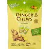 Prince of Peace Mango and Ginger Chews 4 oz, Pack of 12
