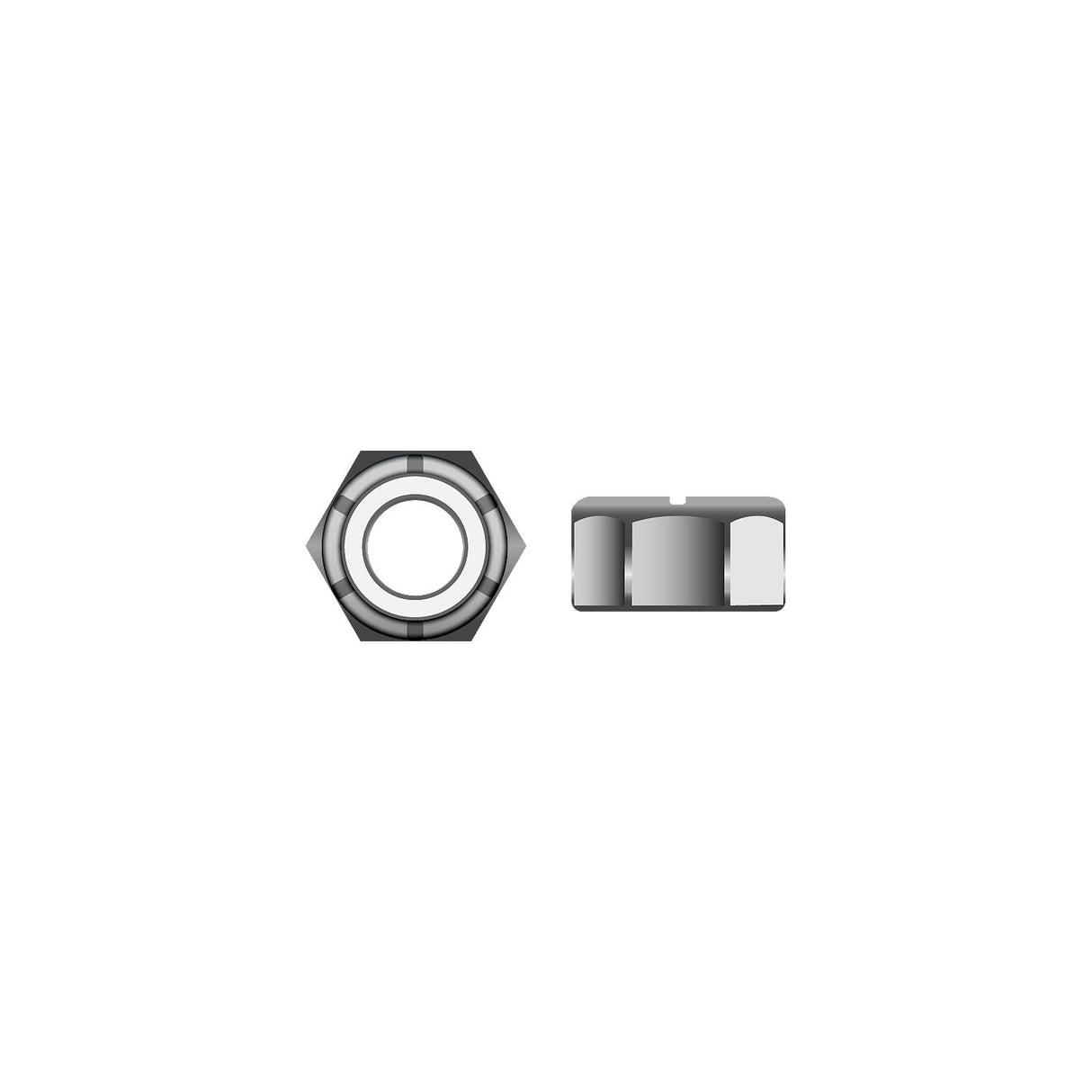 Nylon Insert Locknut - Stainless 4-40