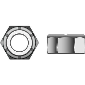 Seachoice Stainless Steel Nylon Insert Locknut, 3/8"-24