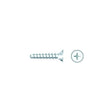 Seachoice 01784 Chrome Plated SS Phillips Tapping Screw - Flat Head, #6 x 1/2"