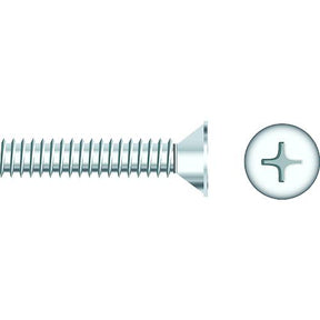 Seachoice 01790 Chrome Plated SS Phillips Machine Screw - Flat Head, 1/4-20 x 1-1/2"