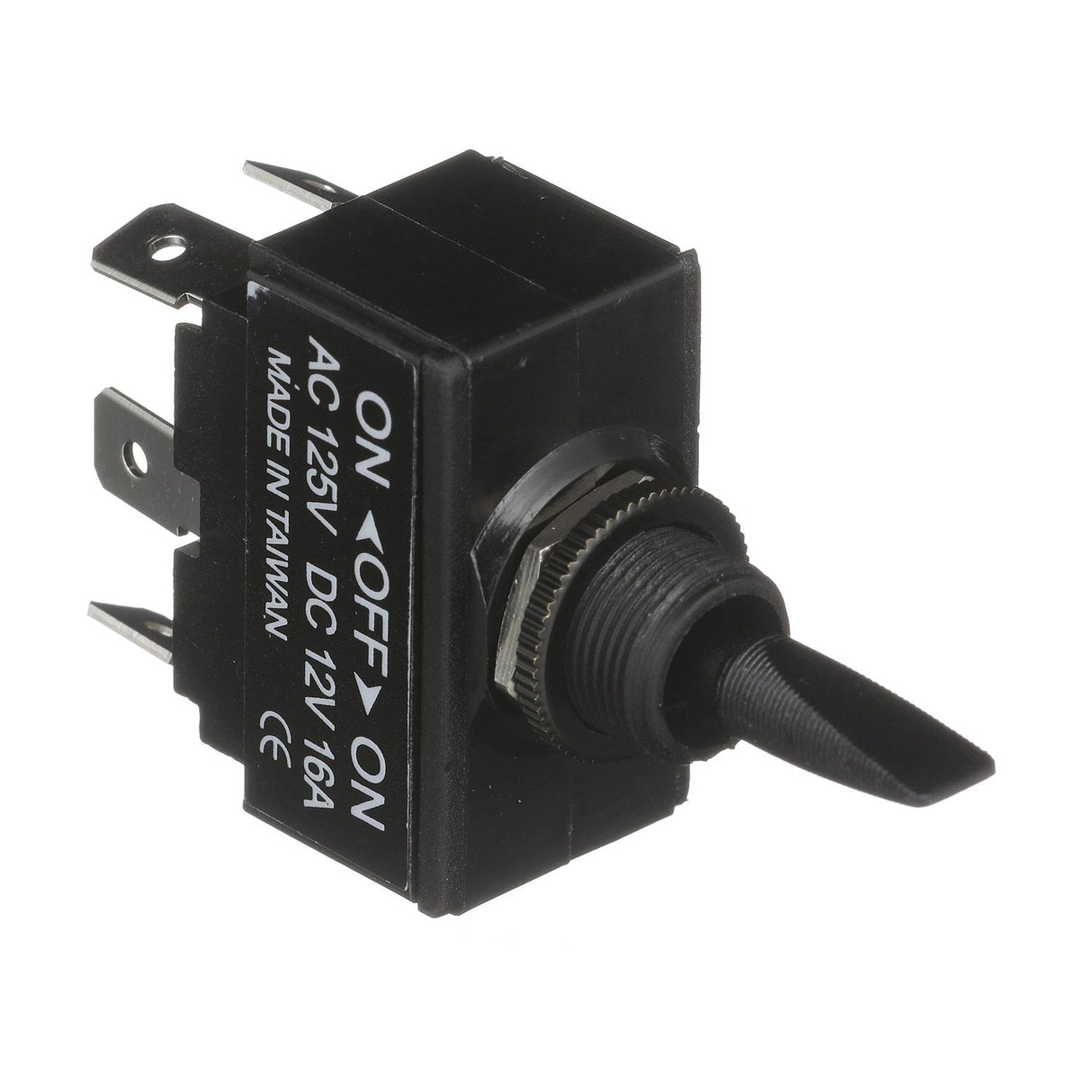 Seachoice 3 Position Toggle Switch, Black Plastic Paddle On/Off/On