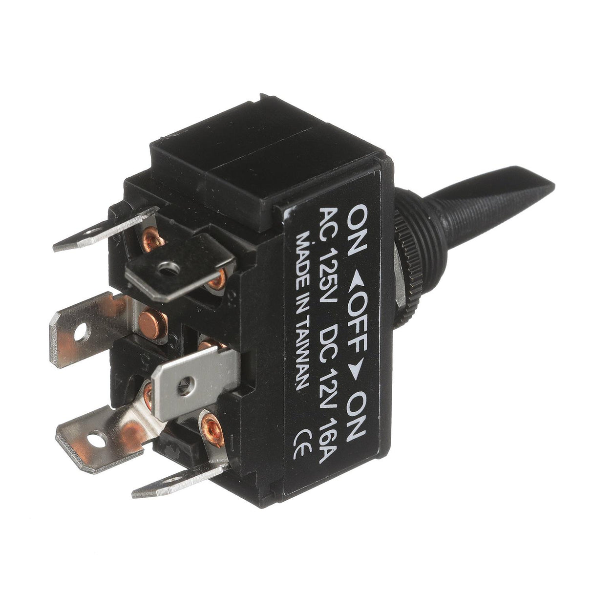 Seachoice 3 Position Toggle Switch, Black Plastic Paddle On/Off/On