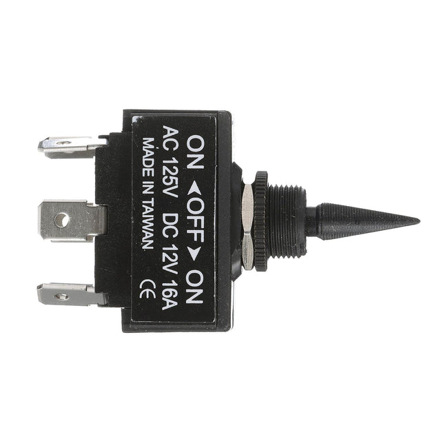 Seachoice 3 Position Toggle Switch, Black Plastic Paddle On/Off/On