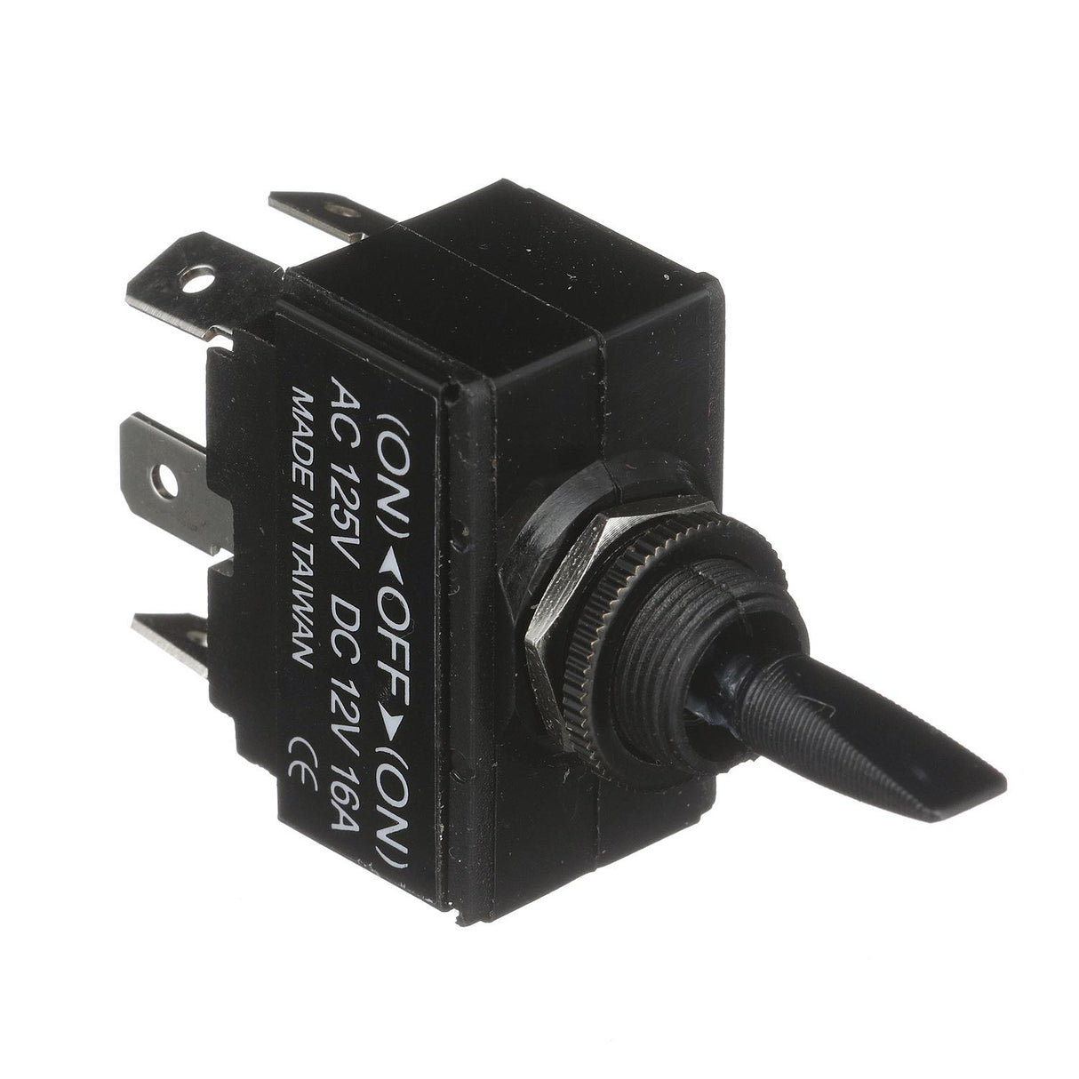 Seachoice 3 Position Toggle Switch, Black Plastic Paddle Mom. On/Off/Mom. On