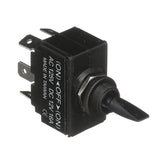 Seachoice 3 Position Toggle Switch, Black Plastic Paddle Mom. On/Off/Mom. On