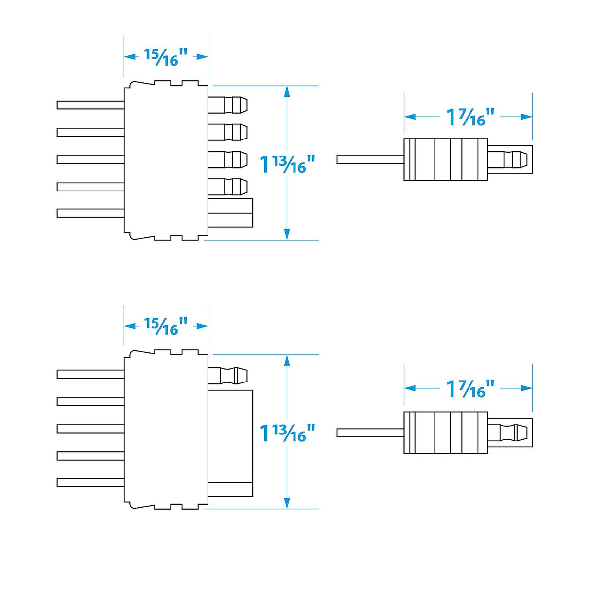 Seachoice 48" Trailer Wire Harness Extension