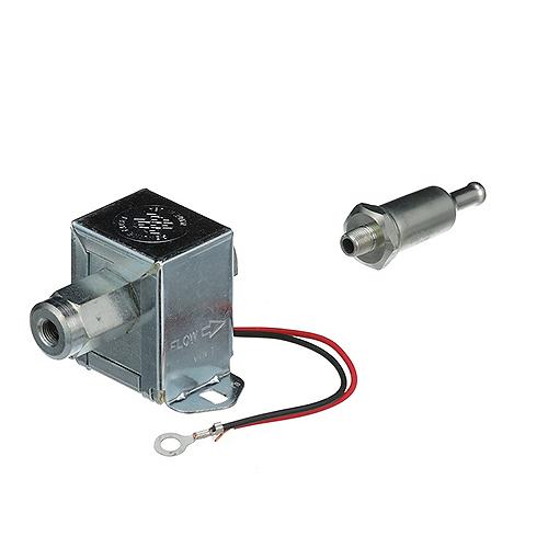 Seachoice 20321 12V Cube Electronic Fuel Pump Kit Includes 74 Micron Filter