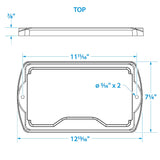 Seachoice Premium Battery Tray With Stainless Steel Hold Down Rods