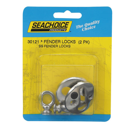 Seachoice 30121 Stainless Steel Fender Locks (2 Per Pack)