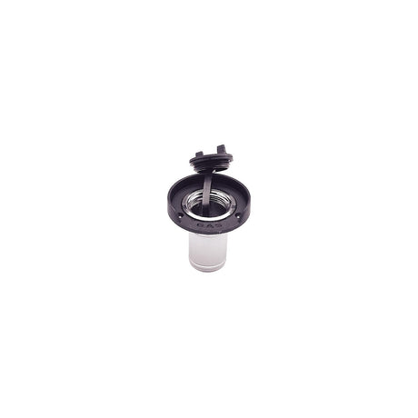 Seachoice Chrome Plated Zinc Gas Deck Fill With Cap (Strap Tether) For 1-1/2" Hose