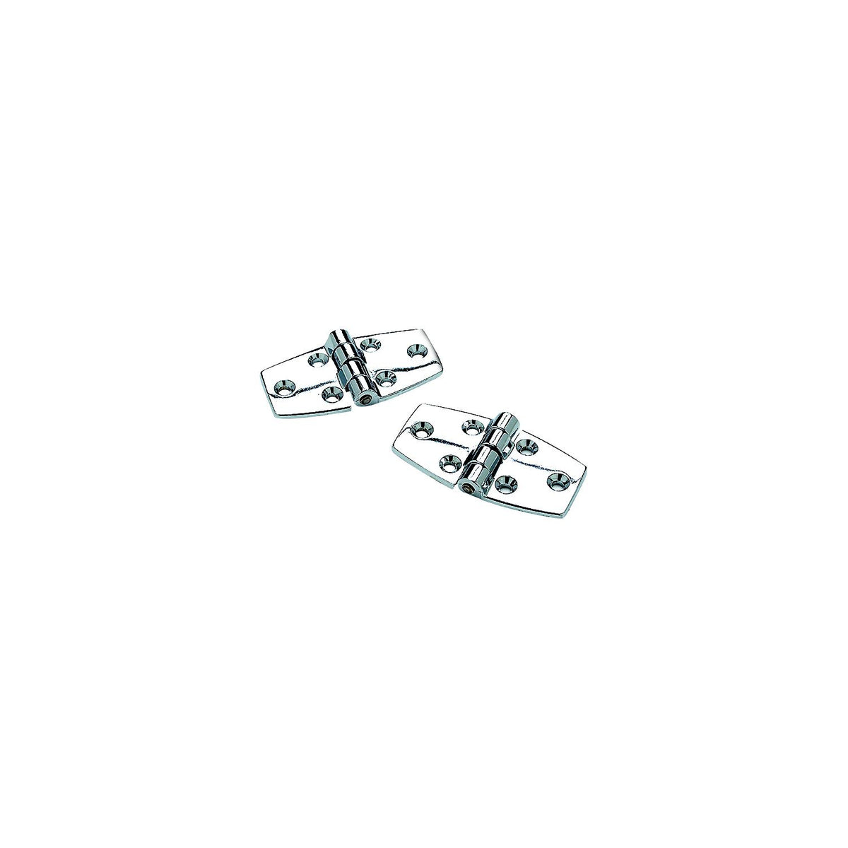 Seachoice 34241 (2) 3″ x 1-1/2″ Chrome Plated Zinc Utility Hinges with 120 Degree Opening