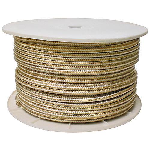 Gold/White Double Braid, 1/2″ x 600'