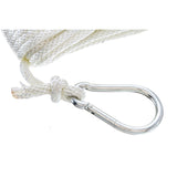 Seachoice Solid Braid Nylon Anchor Line White, 3/8″ x 50'