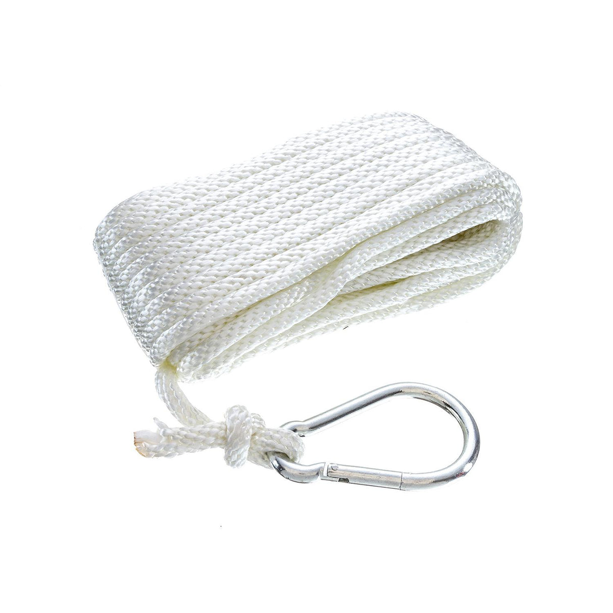 Seachoice Solid Braid Nylon Anchor Line White, 3/8" x 50'
