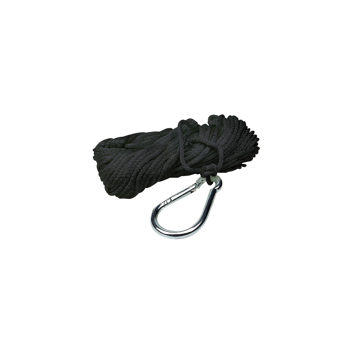 Seachoice 40233 Hollow Braid Polypropylene Anchor Line, Black, 3/8″ x 50'