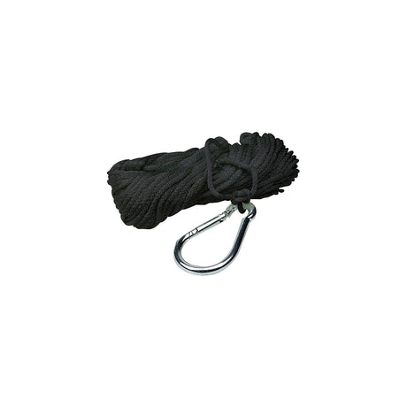 Seachoice 40233 Hollow Braid Polypropylene Anchor Line, Black, 3/8″ x 50'