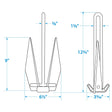 Seachoice PWC Fluke Anchor Kit
