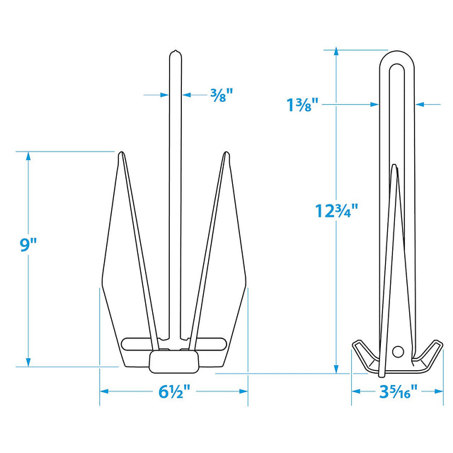 Seachoice PWC Fluke Anchor Kit