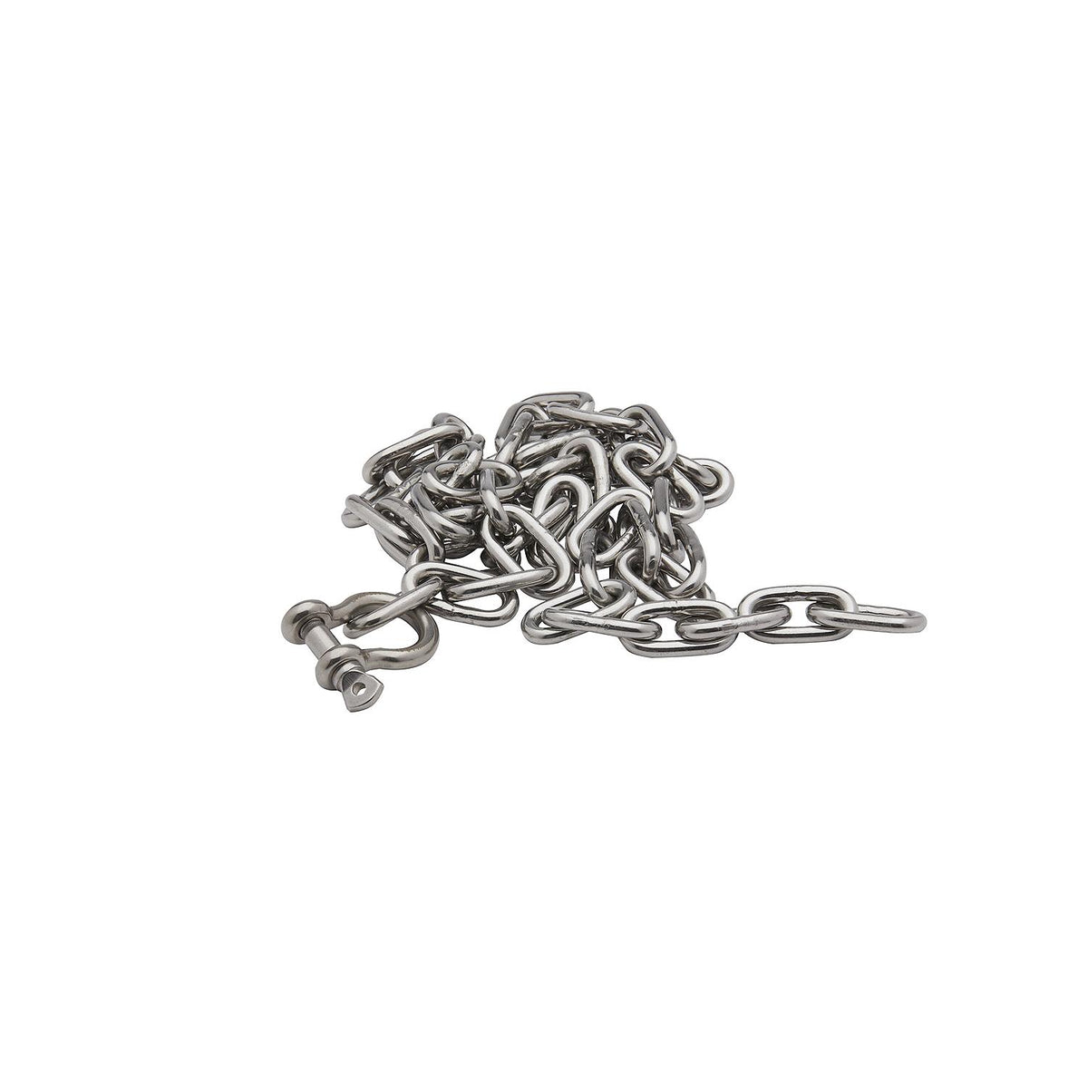 Seachoice 44103 Stainless Steel Anchor Lead Chain, 3/16″ x 4', 1/4″ Shackle
