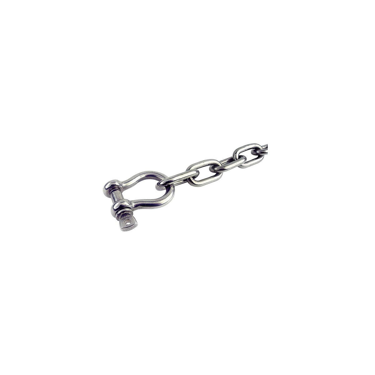 Seachoice 44103 Stainless Steel Anchor Lead Chain, 3/16″ x 4', 1/4″ Shackle