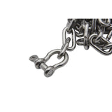 Seachoice 44123 Stainless Steel Anchor Lead Chain, 1/4″ x 4', 5/16″ Shackle