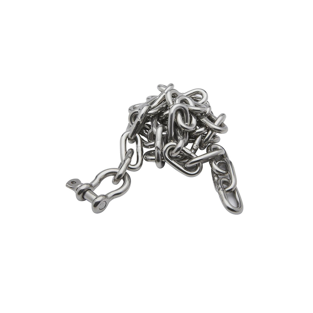 Seachoice 44123 Stainless Steel Anchor Lead Chain, 1/4″ x 4', 5/16″ Shackle