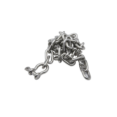 Seachoice 44123 Stainless Steel Anchor Lead Chain, 1/4″ x 4', 5/16″ Shackle