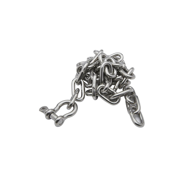 Seachoice 44123 Stainless Steel Anchor Lead Chain, 1/4″ x 4', 5/16″ Shackle