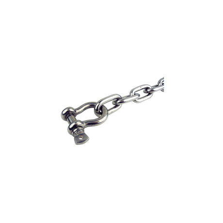 Seachoice 44123 Stainless Steel Anchor Lead Chain, 1/4″ x 4', 5/16″ Shackle